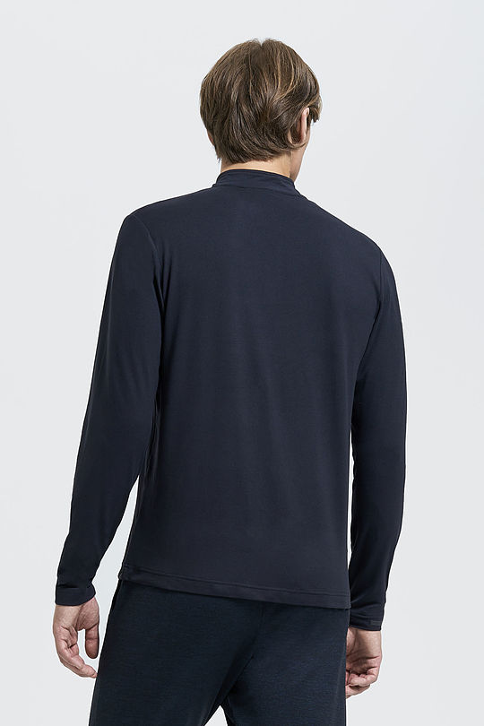 Light fleece short-zip jumper 2 | BLACK | Audimas