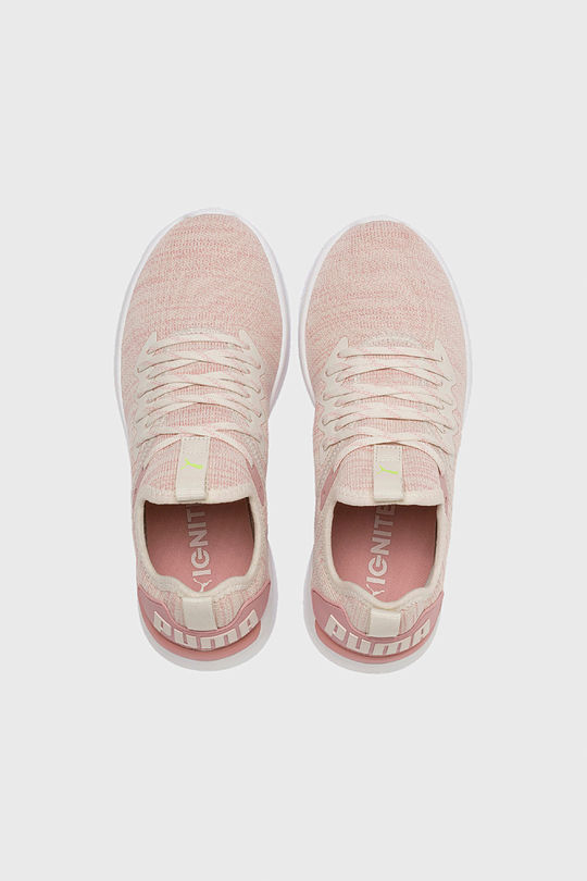 PUMA Women's  IGNITE Flash evoKNIT Sneaker 8 | PASTEL PARCHMENT/ROS | Audimas