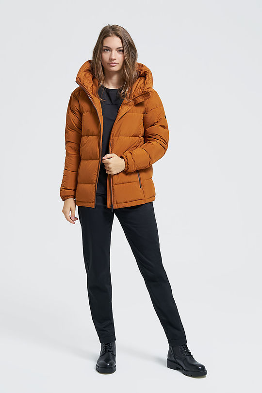 Down jacket 5 | BROWN/BORDEAUX | Audimas