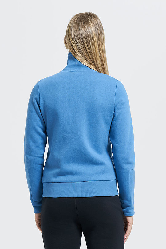 Brushed cotton zip-through jacket 2 | BLUE | Audimas