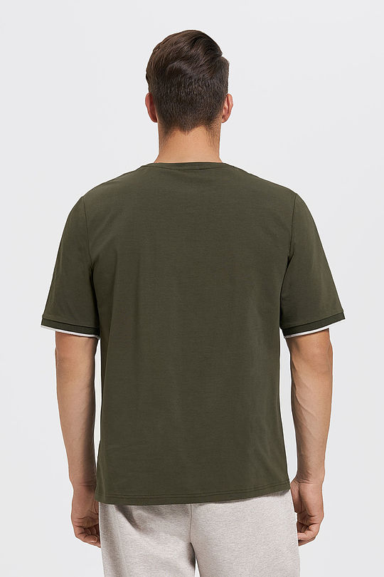 Cotton tee 2 | GREEN/ KHAKI / LIME GREEN | Audimas