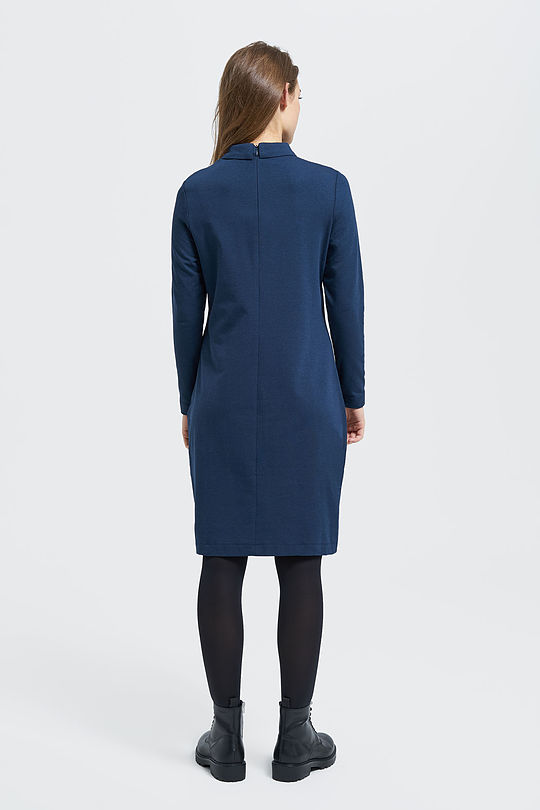 Modal-cotton terry midi dress 6 | BLUE | Audimas