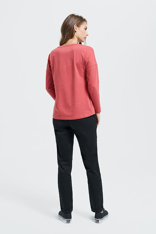 Cotton long sleeve tee 6 | RED/PINK | Audimas