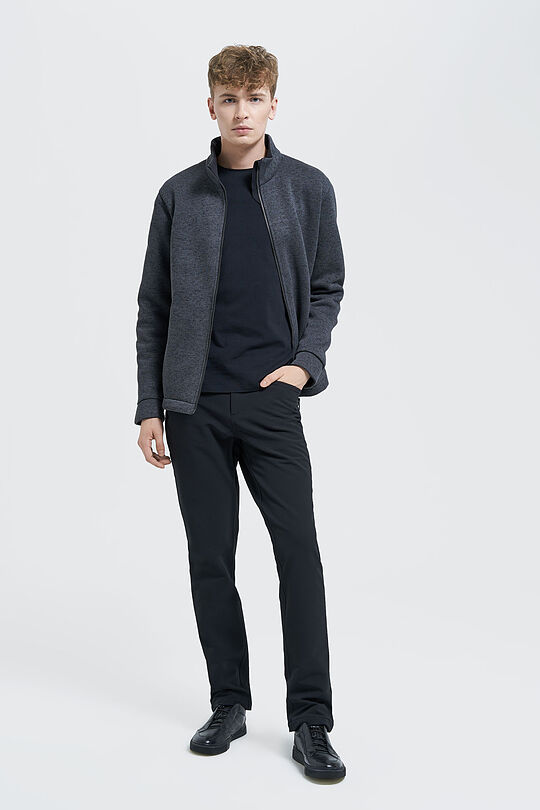 Warm fleece zip-through jacket 5 | GREY/MELANGE | Audimas