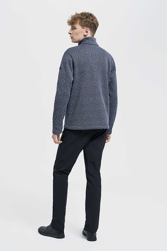 Warm fleece zip-through jacket 5 | BLUE | Audimas