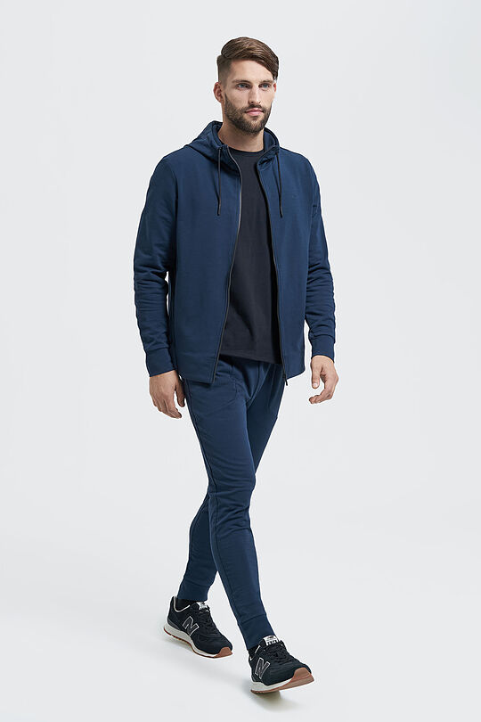 Cotton terry zip-through hoodie 6 | BLUE | Audimas