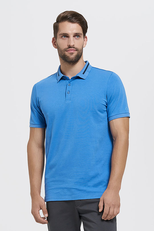 Cotton polo shirt 1 | BLUE | Audimas