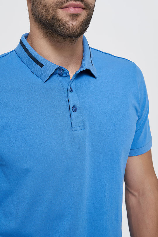 Cotton polo shirt 3 | BLUE | Audimas