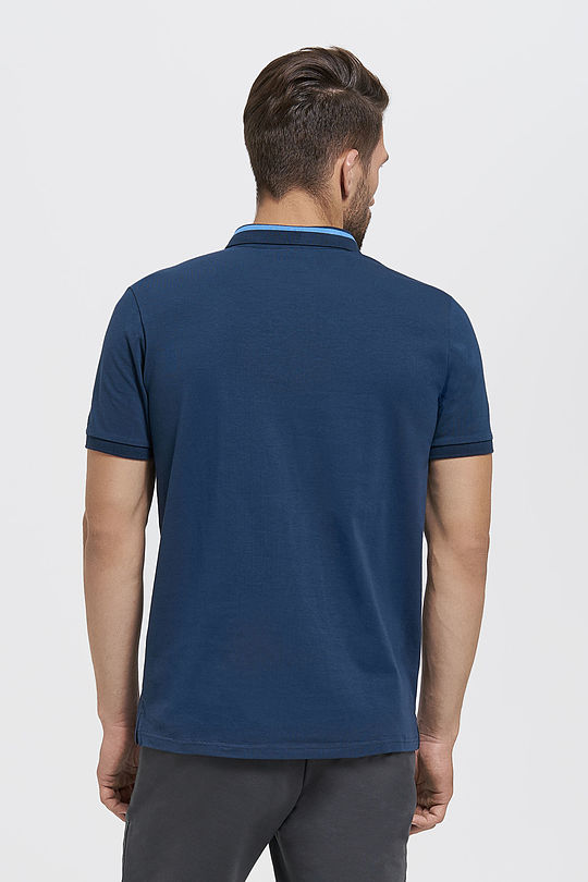 Cotton polo shirt 2 | BLUE | Audimas
