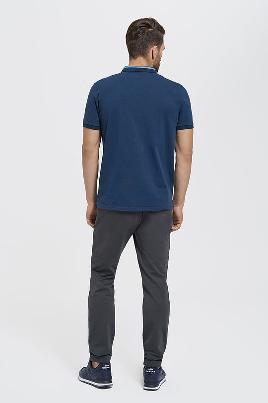 Cotton polo shirt 4 | BLUE | Audimas