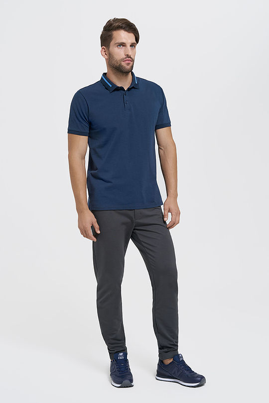 Cotton polo shirt 3 | BLUE | Audimas