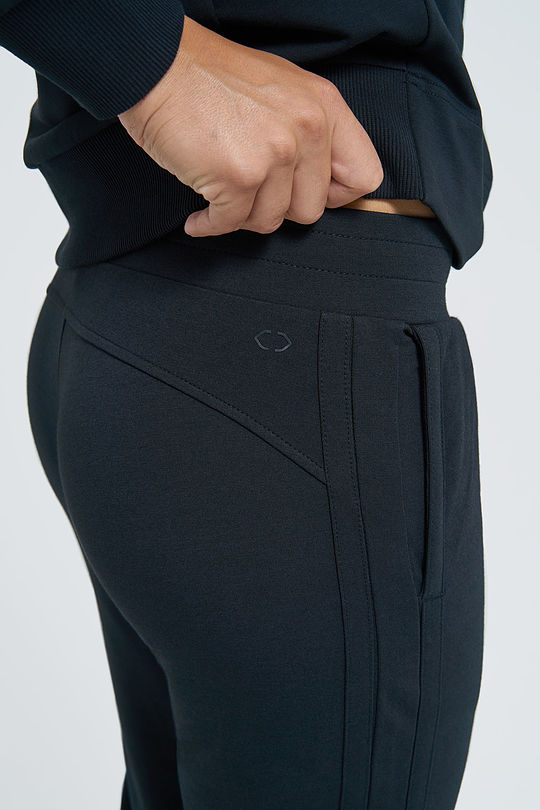 Modal cotton terry sweatpants 4 | BLACK | Audimas