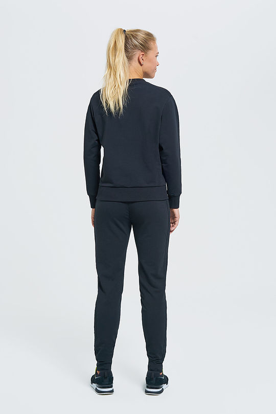 Modal cotton terry sweatpants 7 | BLACK | Audimas