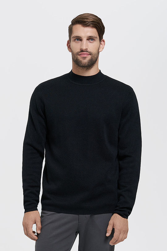 Merino wool sweater 1 | BLACK | Audimas