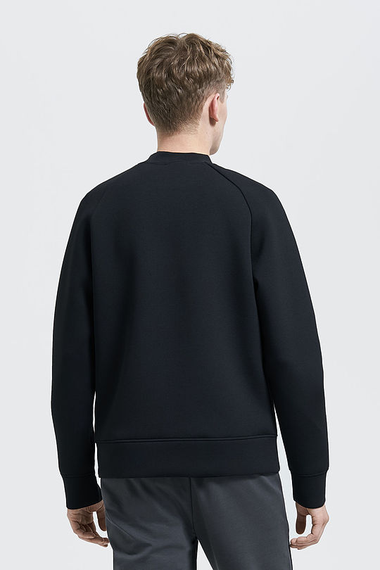 Interlock knit sweatshirt 2 | BLACK | Audimas