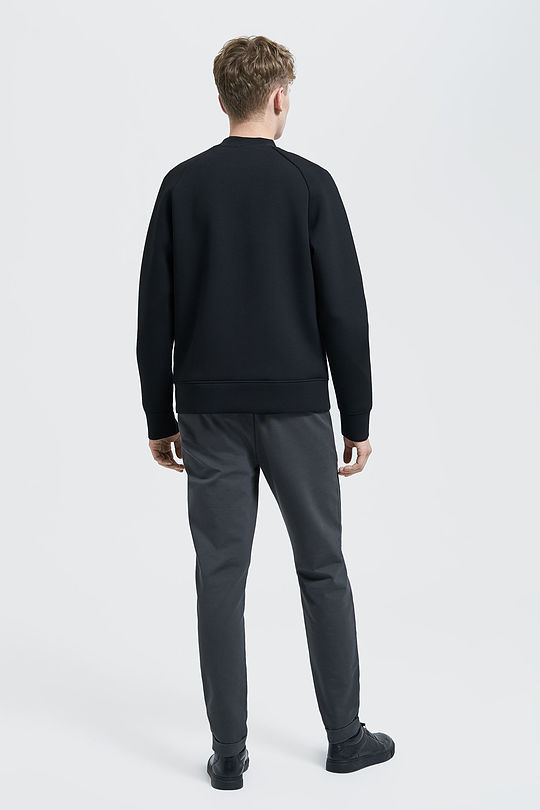 Interlock knit sweatshirt 6 | BLACK | Audimas