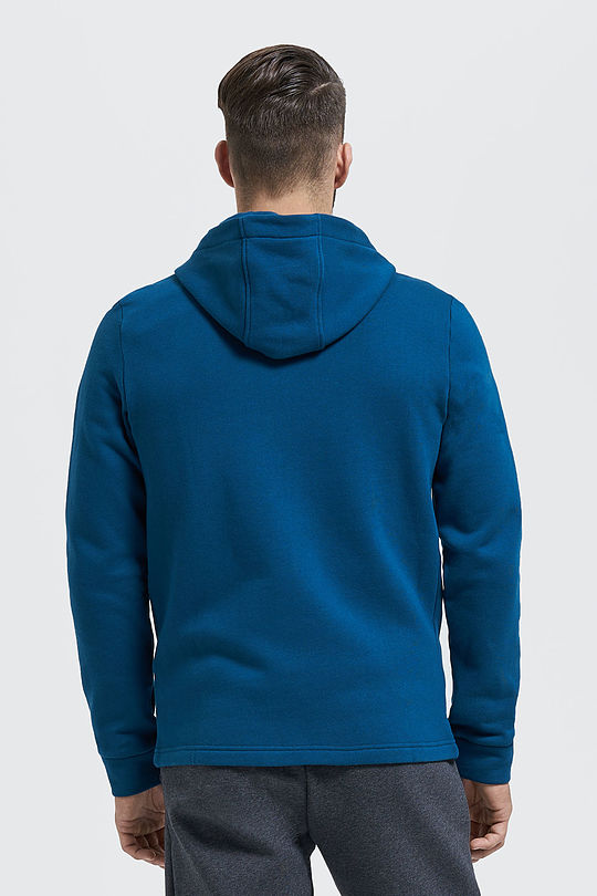 Brushed cotton zip-through hoodie 2 | BLUE | Audimas