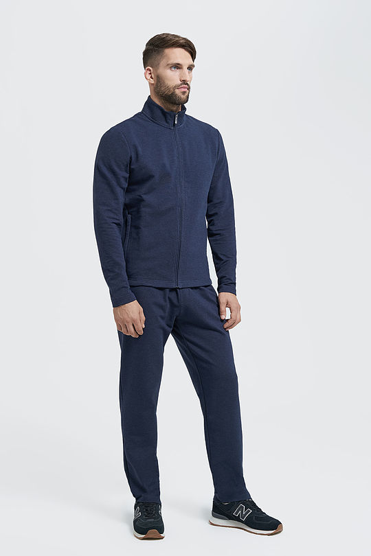 Cotton terry zip-through jacket 6 | BLUE | Audimas