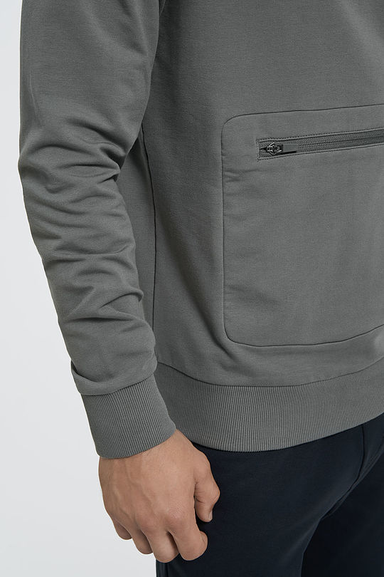 Cotton terry hoodie 4 | GREY/MELANGE | Audimas