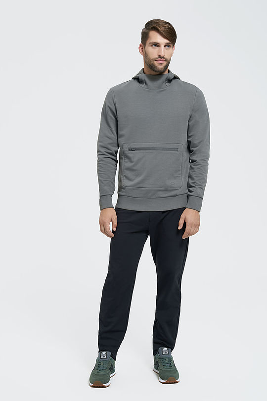 Cotton terry hoodie 5 | GREY/MELANGE | Audimas