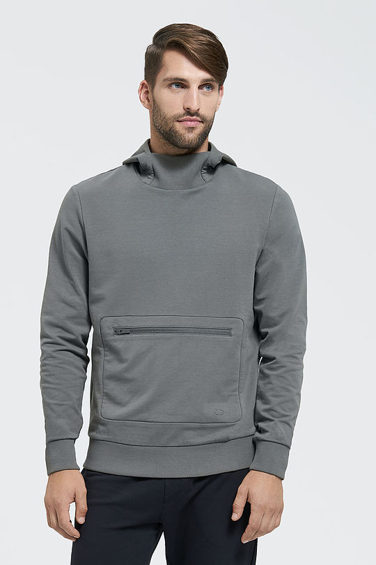 Cotton terry hoodie 1 | GREY/MELANGE | Audimas