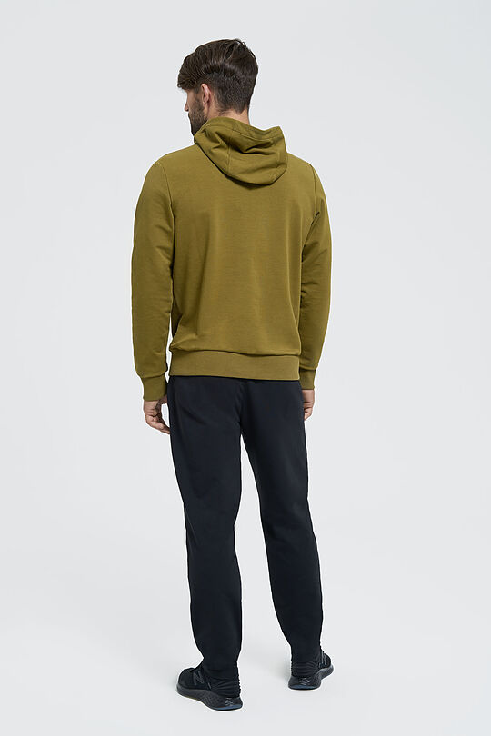 Cotton terry hoodie 6 | GREEN/ KHAKI / LIME GREEN | Audimas