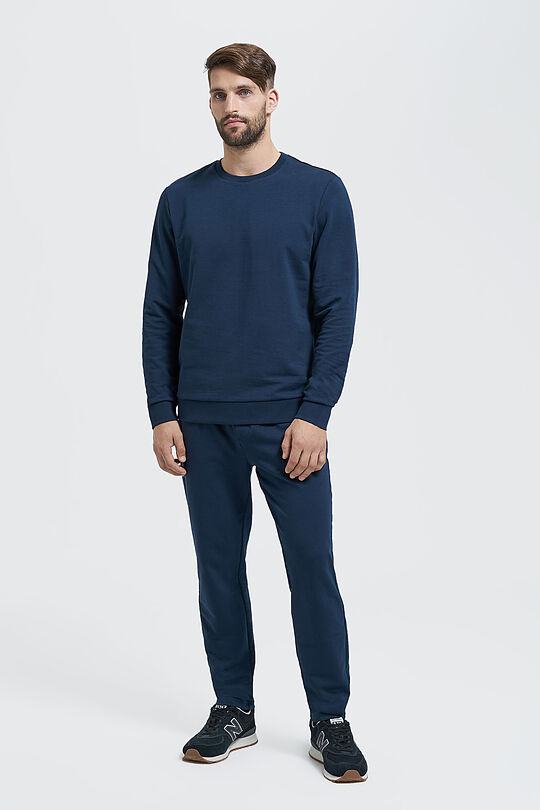 Stretch cotton sweatshirt 5 | BLUE | Audimas