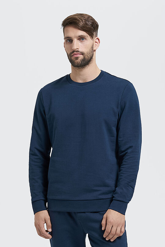 Stretch cotton sweatshirt 1 | BLUE | Audimas