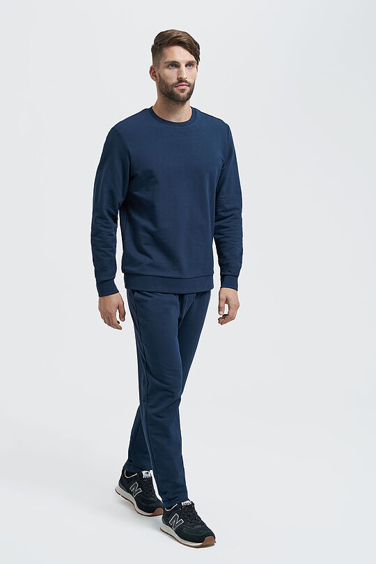Stretch cotton sweatshirt 4 | BLUE | Audimas