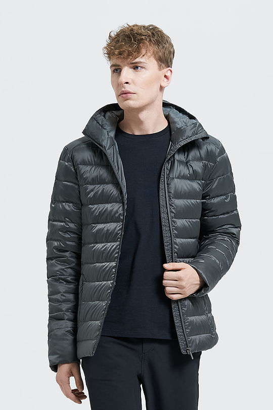 Lightweight puffer down jacket 1 | GREY/MELANGE | Audimas