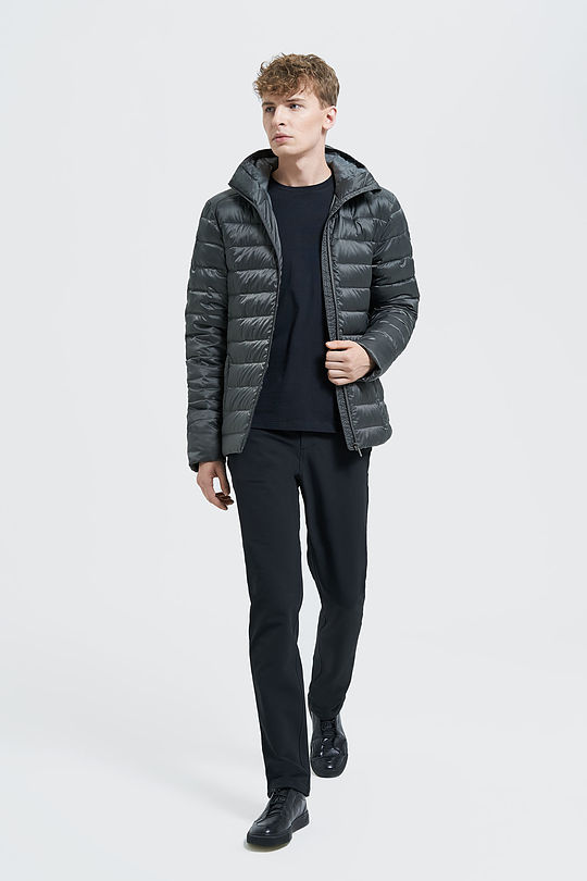 Lightweight puffer down jacket 5 | GREY/MELANGE | Audimas