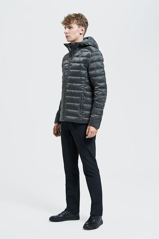 Lightweight puffer down jacket 6 | GREY/MELANGE | Audimas