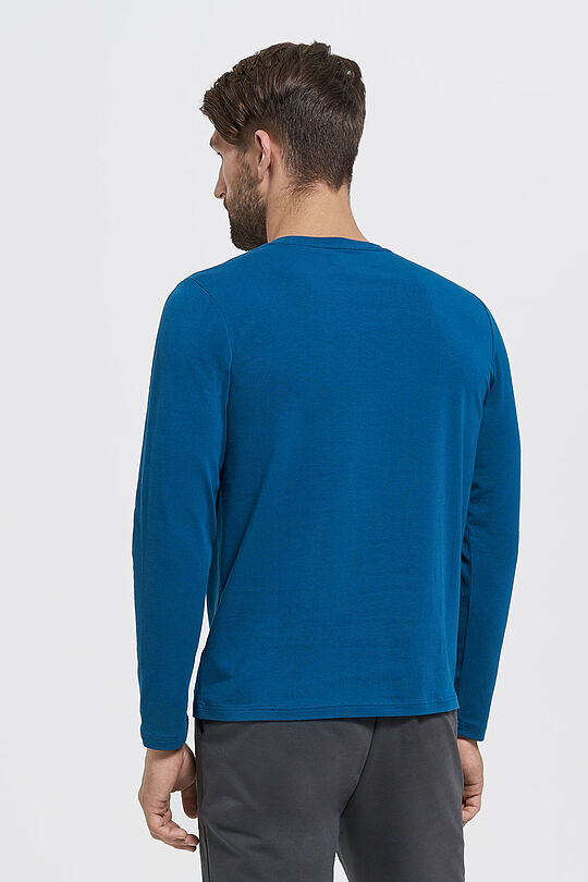 Cotton long sleeve tee 2 | BLUE | Audimas