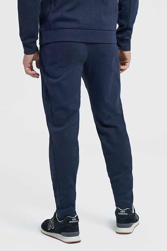 Pique cotton slim fit sweatpants 2 | BLUE | Audimas