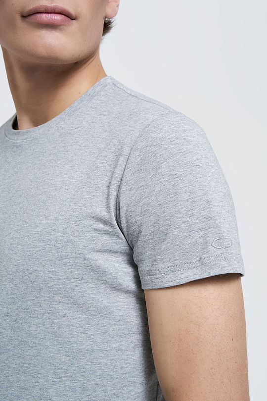 Cotton tee 3 | GREY/MELANGE | Audimas