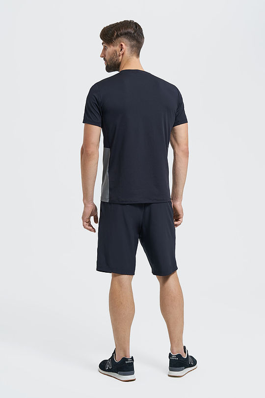 Long stretch woven shorts 6 | BLACK | Audimas