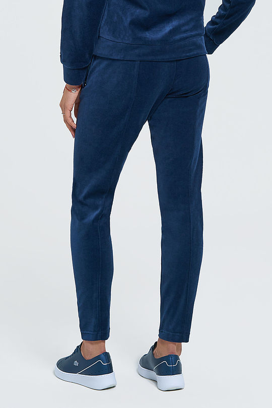 Cotton velour sweatpants 2 | BLUE | Audimas