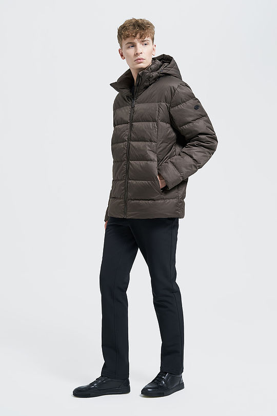 Puffer down jacket 3 | BROWN/BORDEAUX | Audimas