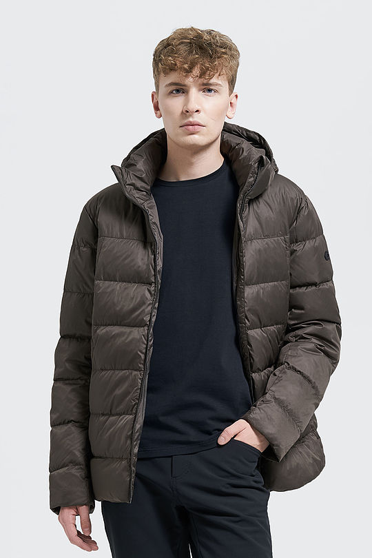 Puffer down jacket 1 | BROWN/BORDEAUX | Audimas