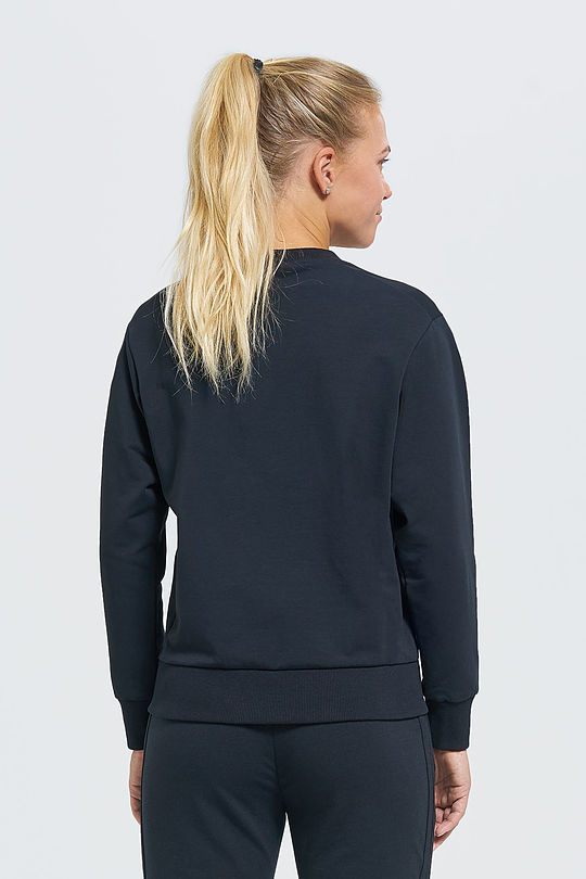 Cotton terry sweatshirt 2 | BLACK | Audimas