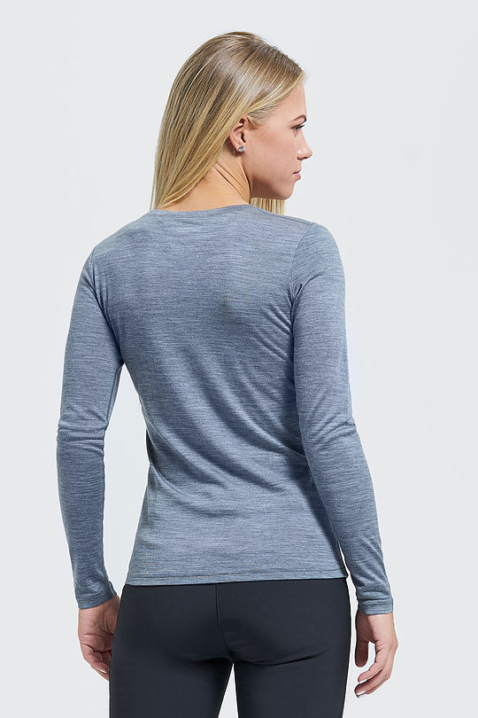 Fine merino wool long sleeve top 2 | GREY/MELANGE | Audimas