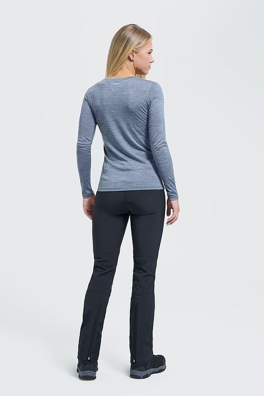 Fine merino wool long sleeve top 6 | GREY/MELANGE | Audimas