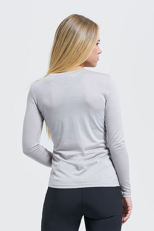 Fine merino wool long sleeve top 2 | GREY/MELANGE | Audimas