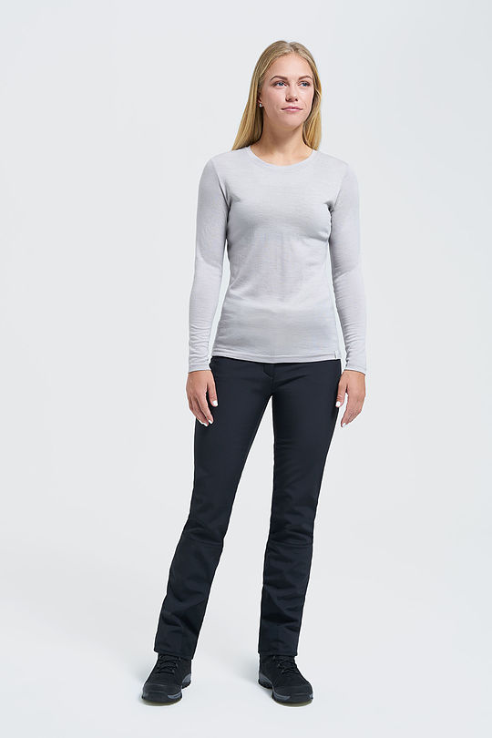 Fine merino wool long sleeve top 5 | GREY/MELANGE | Audimas