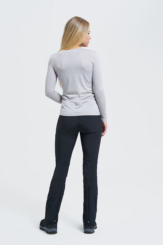 Fine merino wool long sleeve top 6 | GREY/MELANGE | Audimas