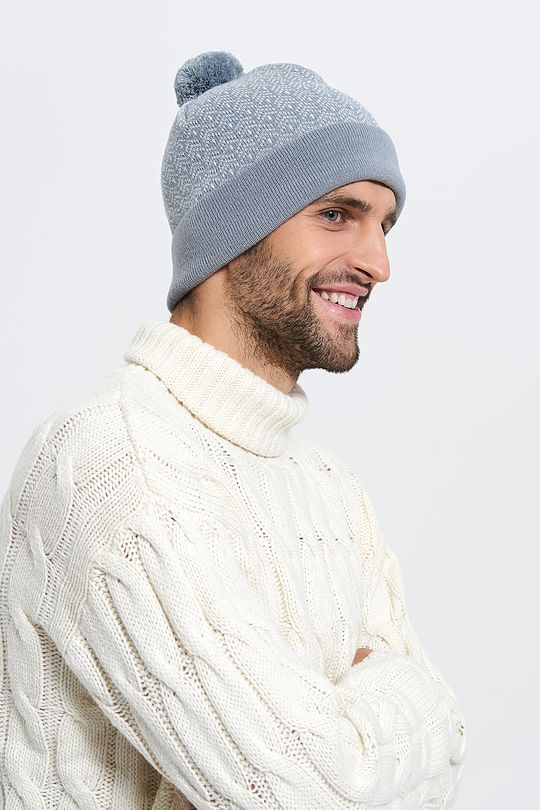 Knitted cap of wool FOREST MOOD 3 | GREY/MELANGE | Audimas