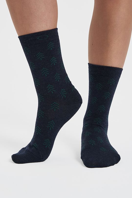 Merino mix socks FOREST MOOD 1 | BLUE | Audimas