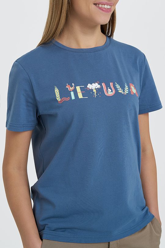 Cotton tee SURINK LIETUVĄ 3 | BLUE | Audimas