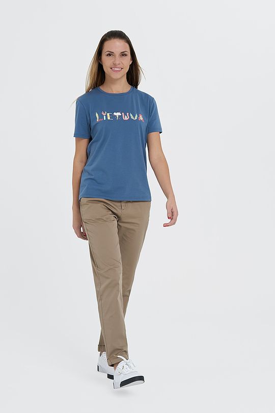 Cotton tee SURINK LIETUVĄ 5 | BLUE | Audimas