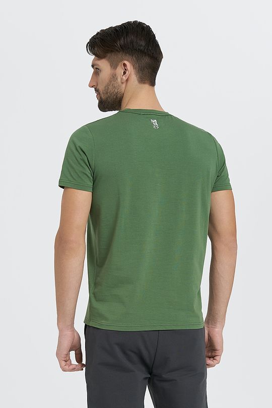 Cotton tee SURINK LIETUVĄ 2 | LIETUVA/ L BR GREEN | Audimas